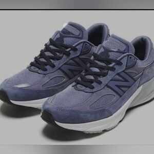 New Balance 990v6 Womens 9.5 Periwinkle Blue and Gray Athletic Running Shoes